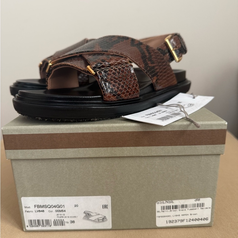 Marni Fussbett Sandals. Size 7.5 US/ 38 EUR
